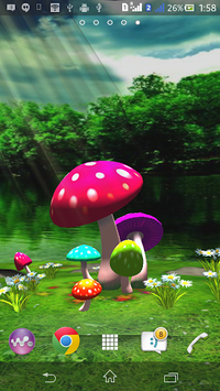 3D Mushroom Live Wallpaper New for PC screenshot 2