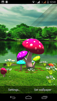 3D Mushroom Live Wallpaper New for PC screenshot 3