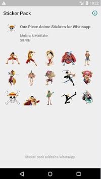Anime Sticker One - Piece for WhatsApp for PC screenshot 1