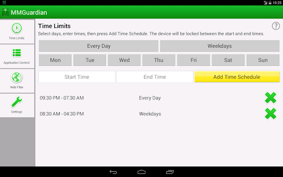 MMGuardian Tablet Security for PC screenshot 2