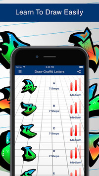 How to Draw Graffiti Letters for PC screenshot 1
