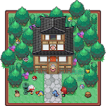 wallpaper: pixel pokemon village APK
