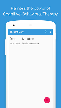 CBT Thought Record Diary for PC screenshot 1