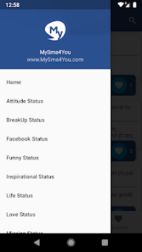 MySms4You : love, shayari, other status and sms for PC screenshot 1