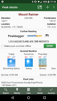 Peakbagger for PC screenshot 1