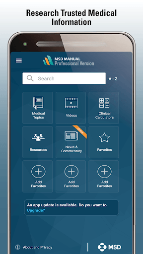 MSD Manual Professional for PC screenshot 1