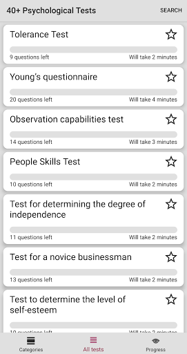 40+ Psychological Tests for PC screenshot 2