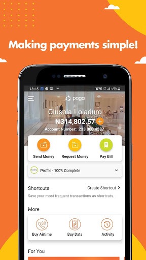Paga - Money Transfer For Everyone for PC screenshot 1