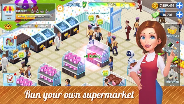 My Supermarket Story : Store tycoon Simulation for PC screenshot 1