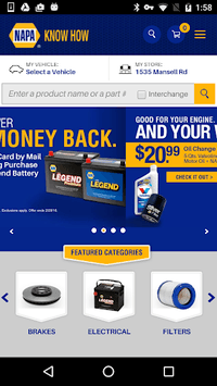 NAPA AUTO PARTS for PC screenshot 1