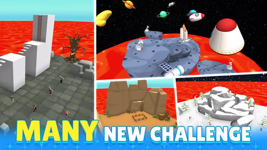 Obby Block World: Lava Fall for PC screenshot 2