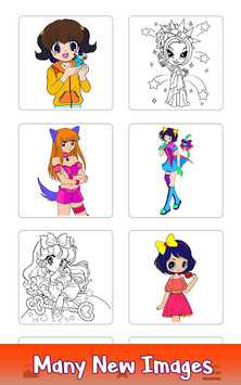 Anime Color by Number - Adult Coloring Paint Book for PC screenshot 1