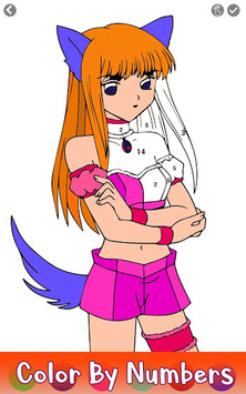 Anime Color by Number - Adult Coloring Paint Book for PC screenshot 2