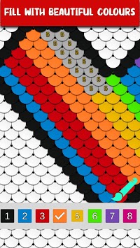 Sequin Art - Color by Number, Coloring Book Pages for PC screenshot 2