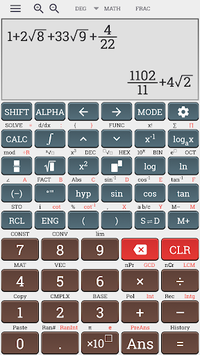 Algebra scientific calculator fx 991ms plus 100ms for PC screenshot 2