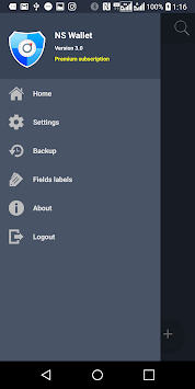 NS Wallet Password Manager for PC screenshot 2