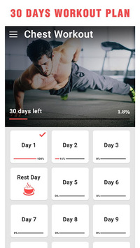 Chest Workouts for Men - Big Chest In 30 Days for PC screenshot 1