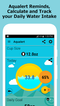 Aqualert:Water Intake Tracker &Reminder Google Fit for PC screenshot 1