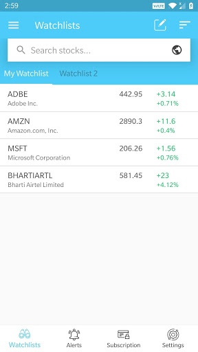 Stock Alerts Background - Stock market tracker for PC screenshot 1