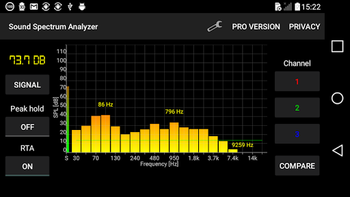 Sound Spectrum Analyzer for PC screenshot 1