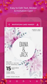 Wedding Invitation Card Maker - Creator (RSVP) for PC screenshot 3