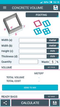 Concrete Calculator for PC screenshot 1