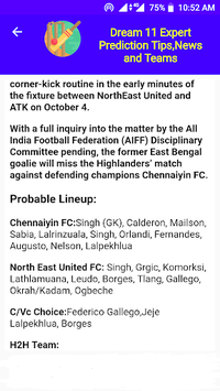 Dream11 Expert Prediction Tips, News And Teams for PC screenshot 3