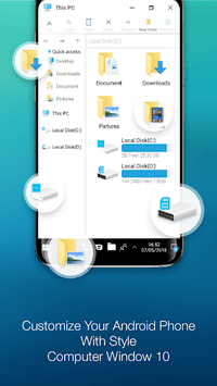 Computer launcher PRO 2018 for Win 10 themes for PC screenshot 2