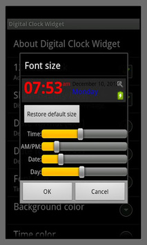Digital Clock Widget for PC screenshot 3