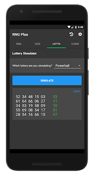 Random Number Generator Plus - Dice, Lotto, Coins for PC screenshot 3