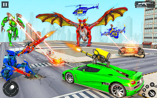 Dragon Robot Car Game: Robot Transforming Game for PC screenshot 1