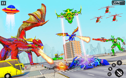 Dragon Robot Car Game: Robot Transforming Game for PC screenshot 2