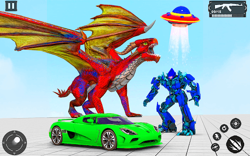 Dragon Robot Car Game: Robot Transforming Game for PC screenshot 3