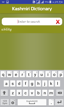 Kashmiri Dictionary Free for PC screenshot 2