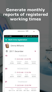 Work time tracking, work schedule - Worker 24 for PC screenshot 2