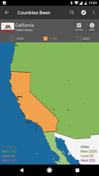 Countries Been for PC screenshot 3