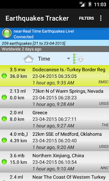 Earthquakes Tracker for PC screenshot 1