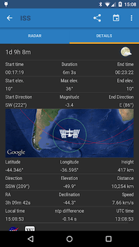 ISS Detector Satellite Tracker for PC screenshot 3