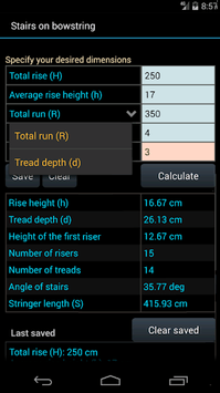 Stairs-X Lite - Stairs Calculator for PC screenshot 3