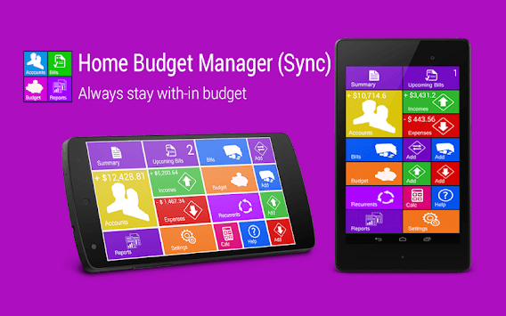 Home Budget Manager Lite With Sync for PC screenshot 1