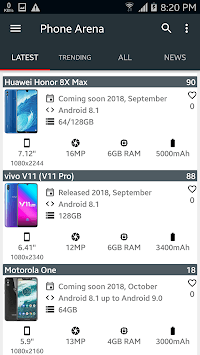 Phone Arena - Gsm Arena - Mobile and cellular news for PC screenshot 1