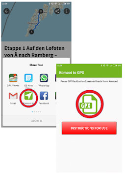 Komoot to GPX for PC screenshot 2
