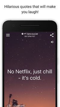 HumorCast - Authentic Weather for PC screenshot 1