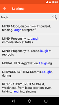 Homoeopathic Pocket Repertory for PC screenshot 1