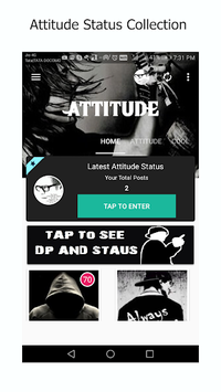 Attitude 2018 Latest Status and DP for PC screenshot 1
