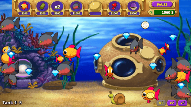 Insane Aquarium Deluxe - Feed Fishes! Fight Alien! for PC screenshot 2