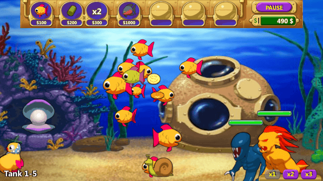 Insane Aquarium Deluxe - Feed Fishes! Fight Alien! for PC screenshot 3