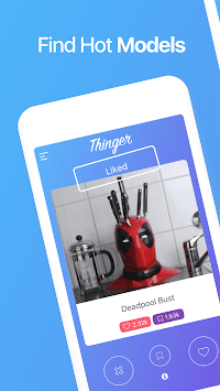 Thinger - 3D Printing Models Discovery for PC screenshot 1