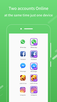2Face-2 Accounts for whatsapp&clone apps for PC screenshot 1