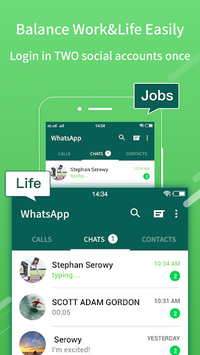 2Face-2 Accounts for whatsapp&clone apps for PC screenshot 2